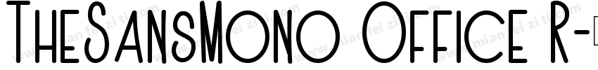 TheSansMono Office R字体转换